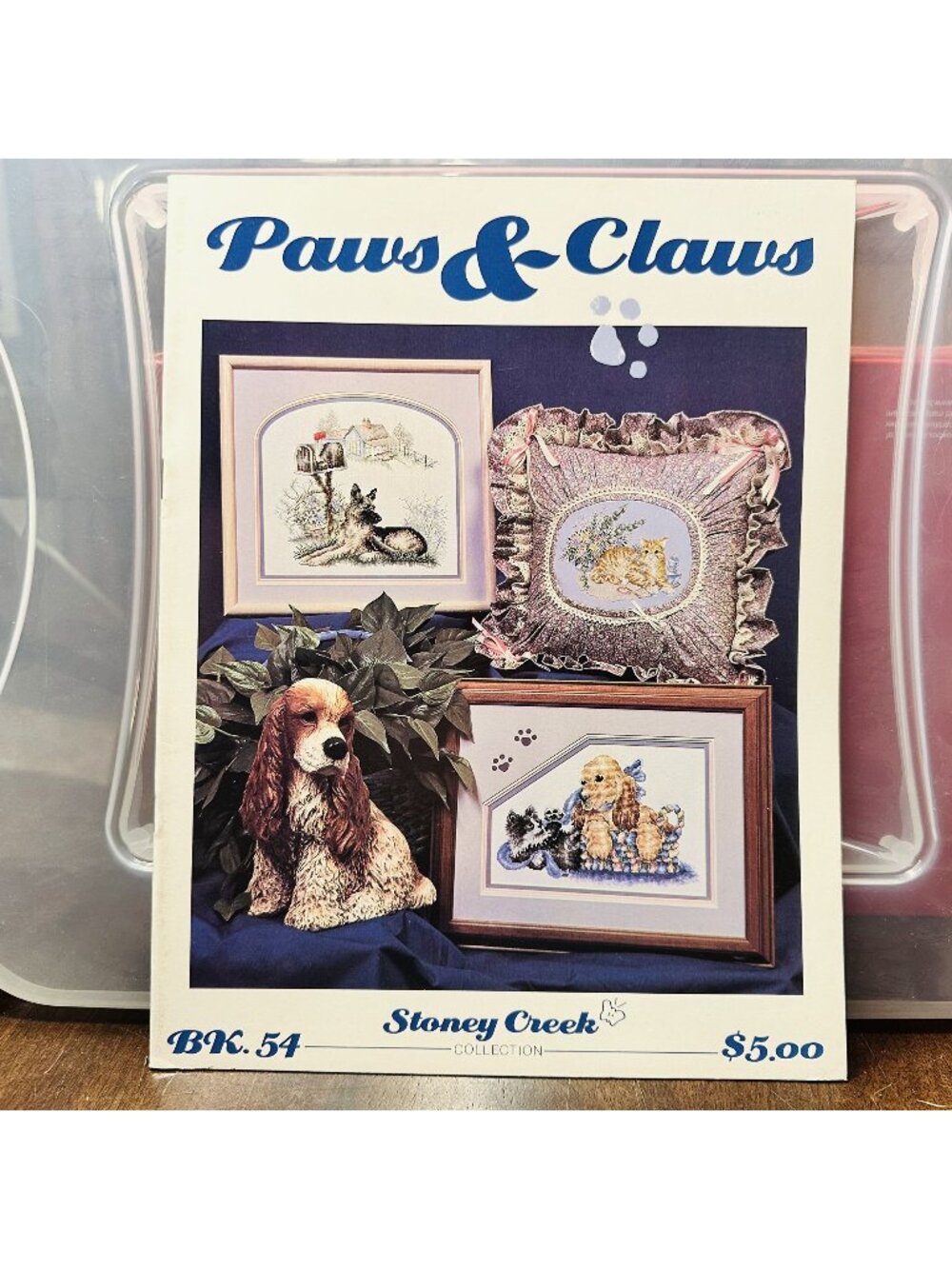 Paws & Claws Cross-Stitch Pattern Book By Stoney Creek Collection Book 54